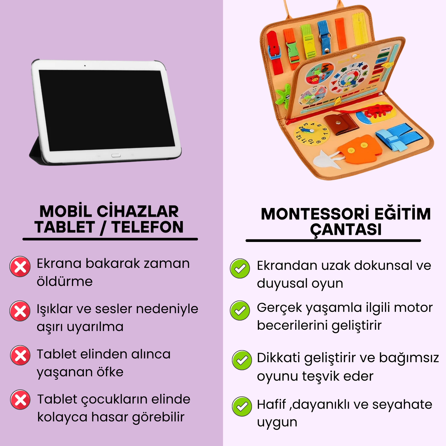 Montessori Eğitim Panosu