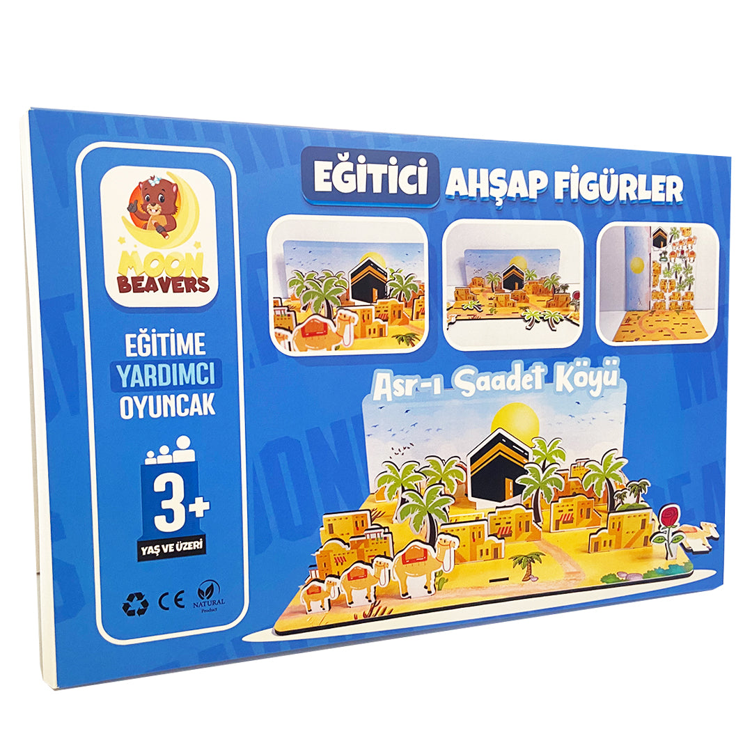 Asrı Saadet Köyü Eğitici Dini Ahşap Oyun Seti Minik Ellers™
