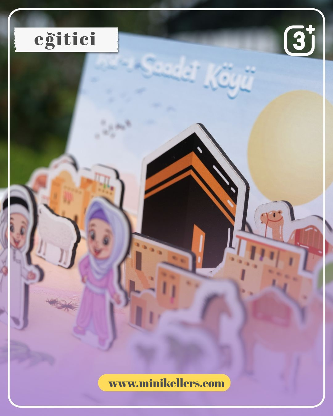 Asrı Saadet Köyü Eğitici Dini Ahşap Oyun Seti Minik Ellers™