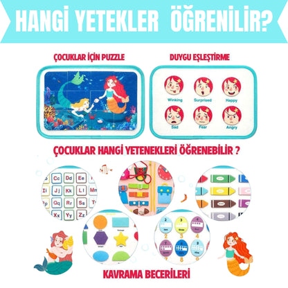 Minik Ellers Montessori  Aktivite Çantası – Dinozor Temalı | 14+ Eğitici Aktivite | 0-5 Yaş