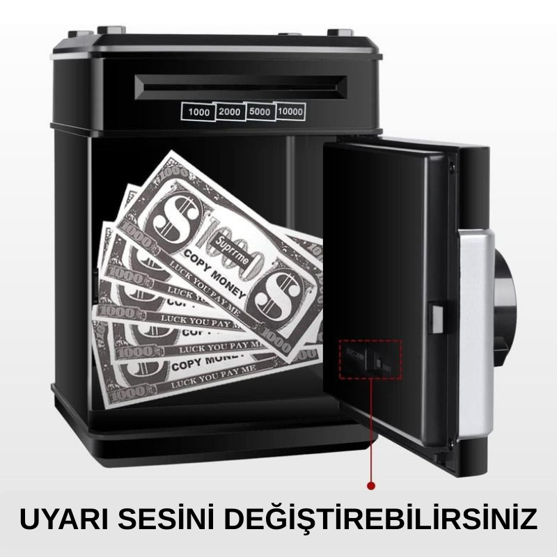 Şifreli Otomatik Kağıt Para Alan ATM Kasa Kumbara