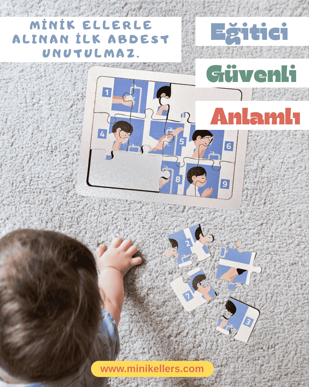 Abdest Öğreten Puzzle Minik Ellers™