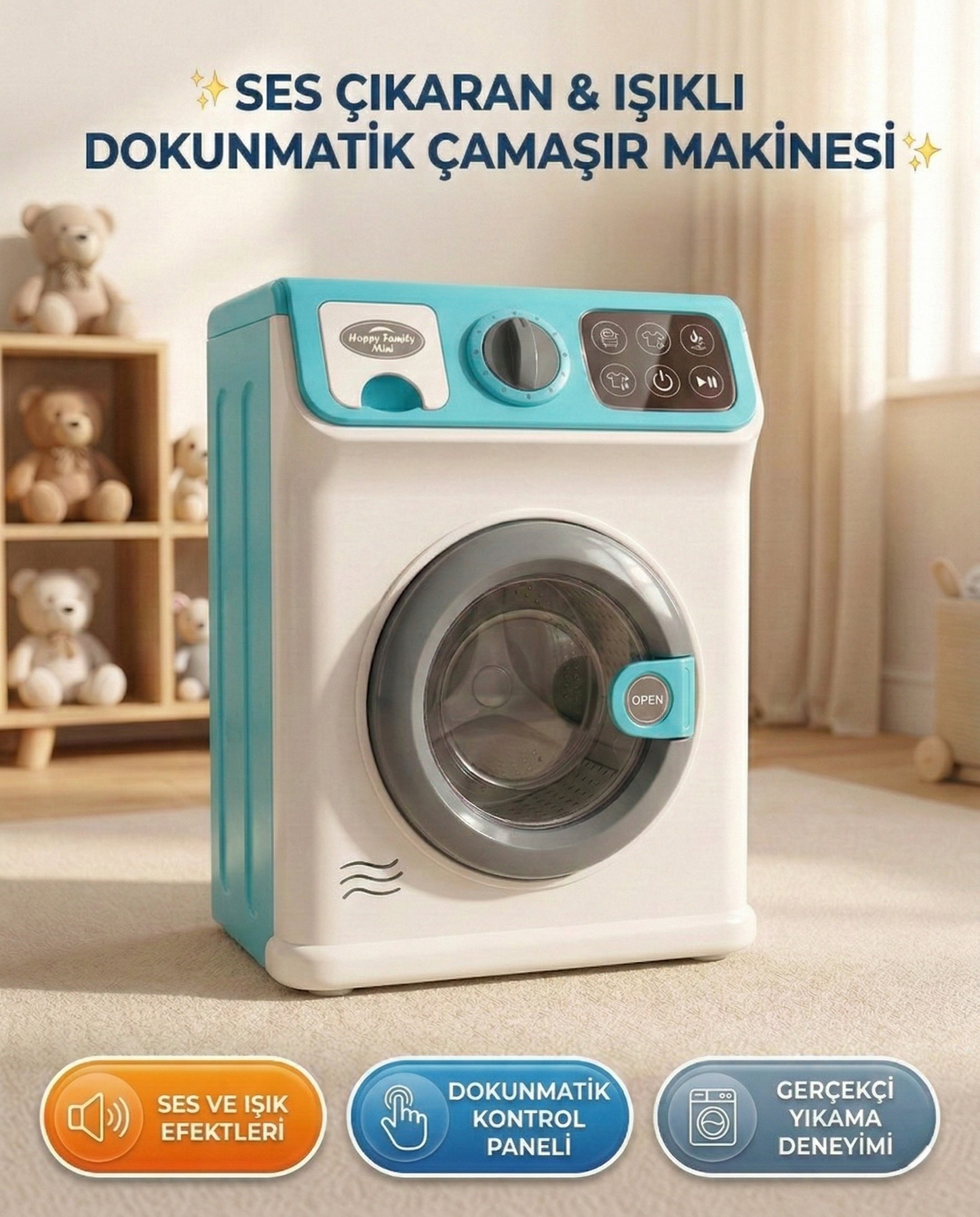 Dokunmatik Ekranlı Çamaşır Makinesi