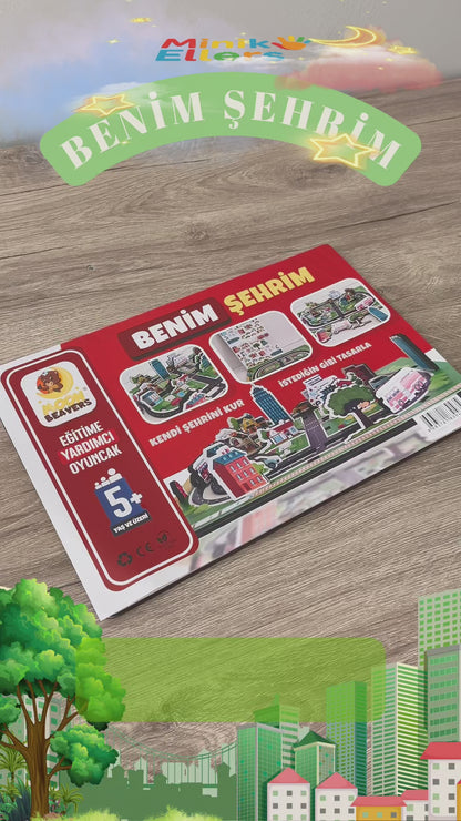 Eğitici Ahşap Şehir Kurma Oyunu Benim Şehrim Minik Eller ™