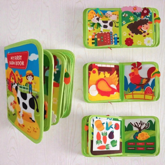 Montessori Keçe Aktivite Çantası | Çiftlik Temalı