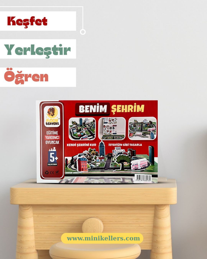 Eğitici Ahşap Şehir Kurma Oyunu Benim Şehrim Minik Eller ™