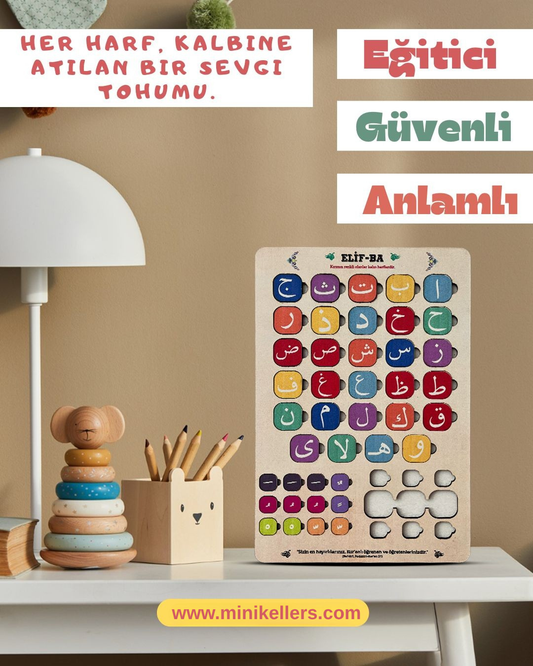 Ahşap Elif Ba Minik Ellers ™