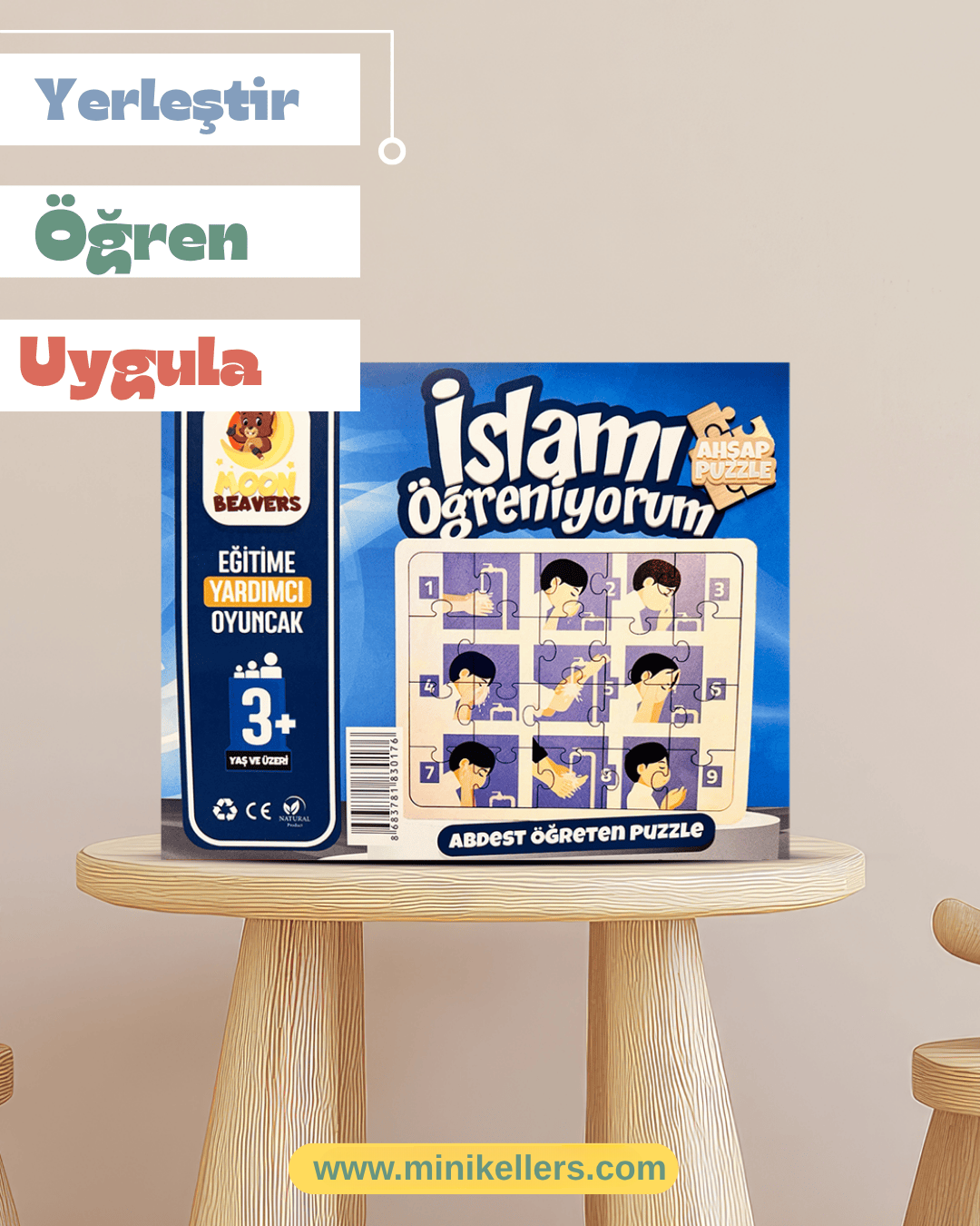 Abdest Öğreten Puzzle Minik Ellers™