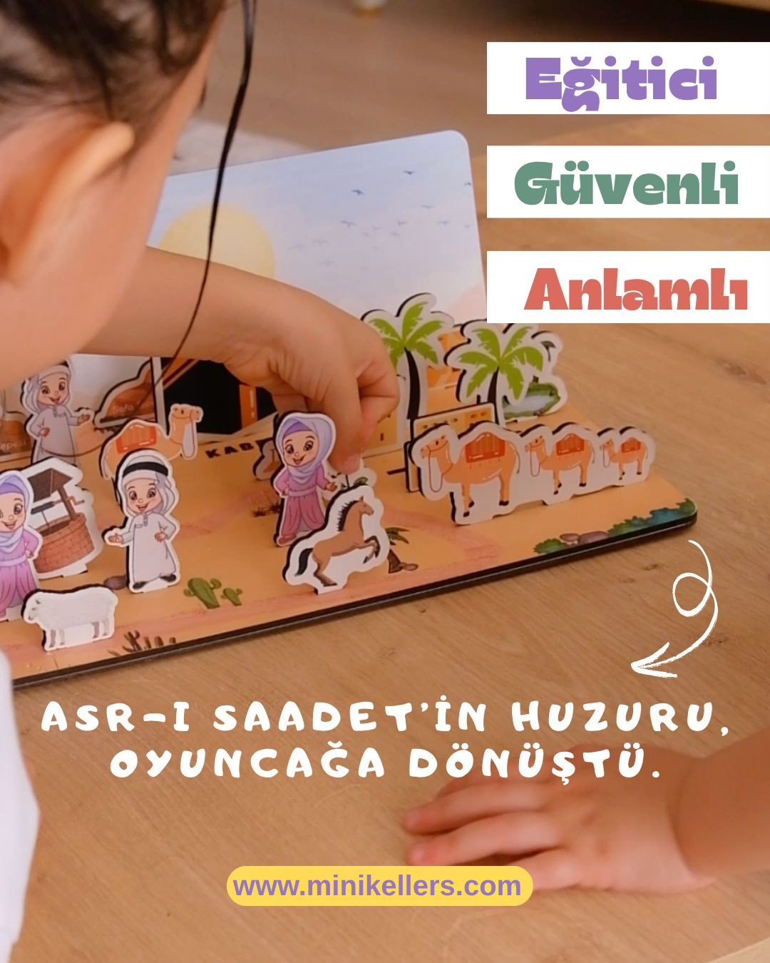 Asrı Saadet Köyü Eğitici Dini Ahşap Oyun Seti Minik Ellers™